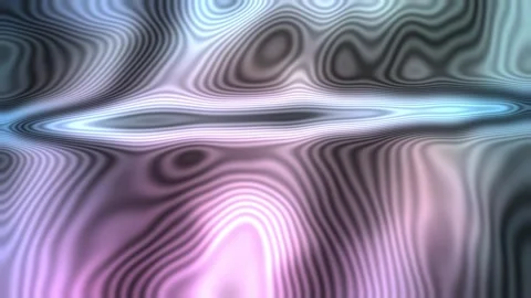 Abstract waves ripple with cool, glowing hues Video stock 345449081