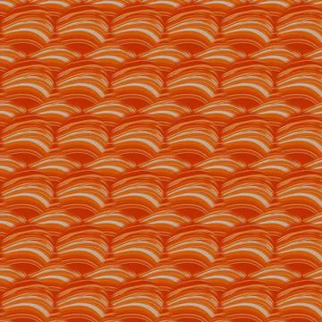 Abstract waves seamless pattern. Orange art background texture Stock Photos