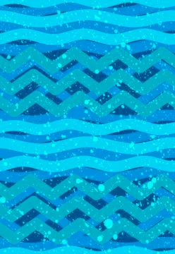 Abstract waves seamless Patterns - Nautical Sea Theme Stock Illustration