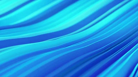 Abstract waves smooth surface animation turquoise gradient background Stock Footage 327570756