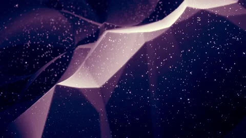 Abstract waves of soft black matte material with light inner glow and glitters Stock Footage 132337266