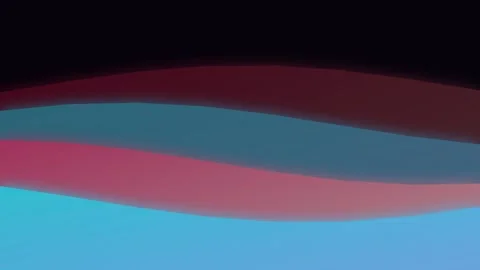 Abstract waves of soft blue and pink gradients against a dark black backgroun Stockbeeldmateriaal 338310268