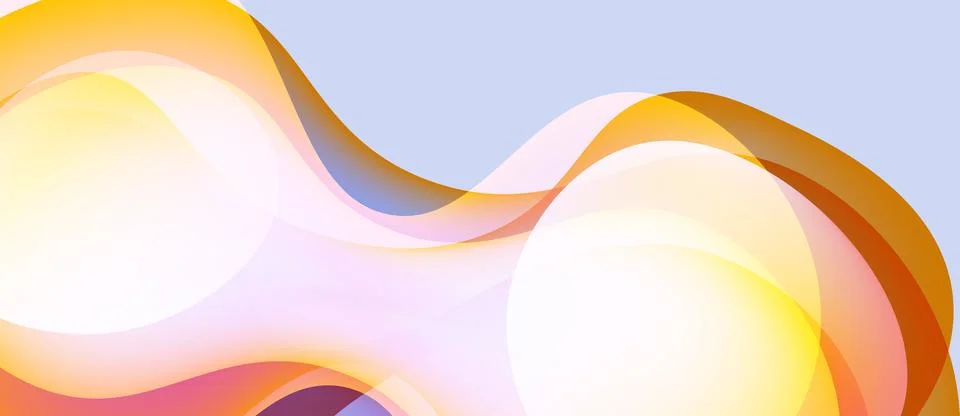 Abstract waves, soft colors, light gradients. Smooth shapes create flowing Ilustración de archivo