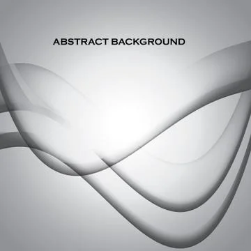 Abstract waves stylish monochrome background Illustrazione stock