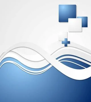 Abstract waves technical bright background. Vector design eps 10 Abstract ... Foto stock