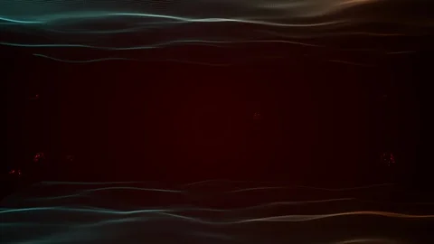 Abstract waves of tiny dot particles on dark background on the top and bottom of Stock Footage 123087775