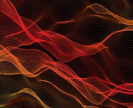 Abstract waves - - vector illustration Stock Illustration