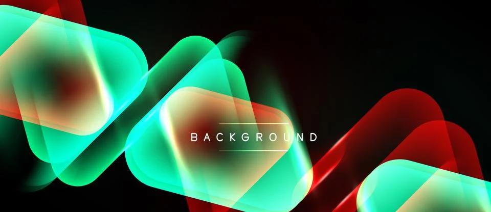 Abstract waves, vibrant colors, dynamic flow. Red, green hues blend, creating Illustrazione stock