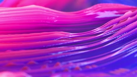 Abstract Waves of Vibrant Pink and Blue, Flowing in a Mesmerizing Gradient .. Stock Footage 341781615