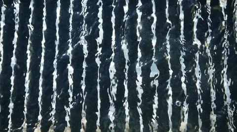 Abstract Waves Water Flow Grid Fractal Bubbles  Stock Footage 67751158