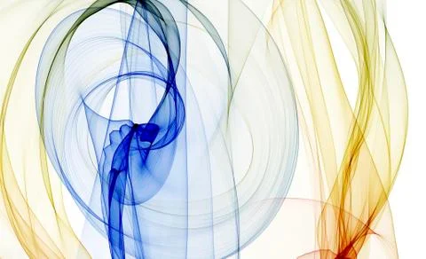 Abstract waves on white background Stock Illustration