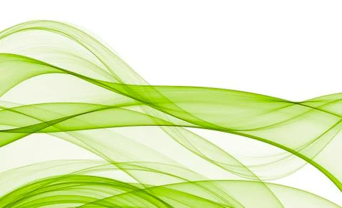 Abstract waves on white background Stock Illustration