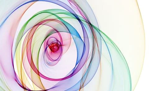 Abstract waves on white background Stock Illustration