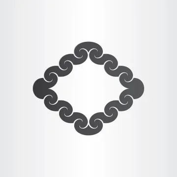 Abstract wavey frame background Illustrazione stock