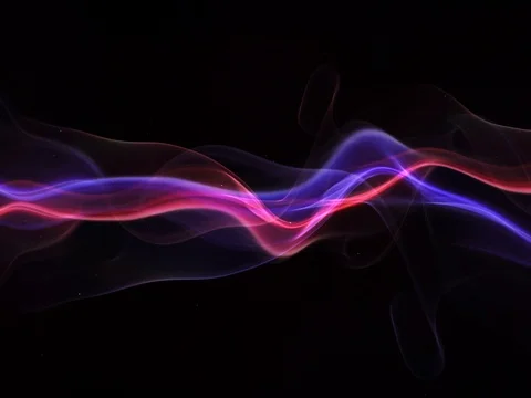 Abstract waving animation background, smoke flowing, Seamless loop. Stock Footage 80480478