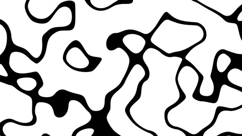 Abstract Waving black lines on white Background. Looping 4k animation of an Video stock 262475984