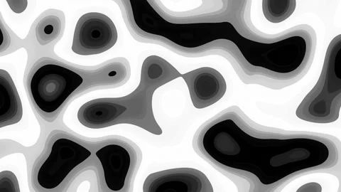 Abstract Waving black lines on white Background. Looping 4k animation of an Video stock 263157728