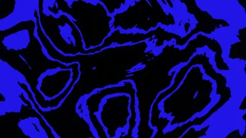 Abstract waving blue liquid marble texture animation Stock Footage 331863072