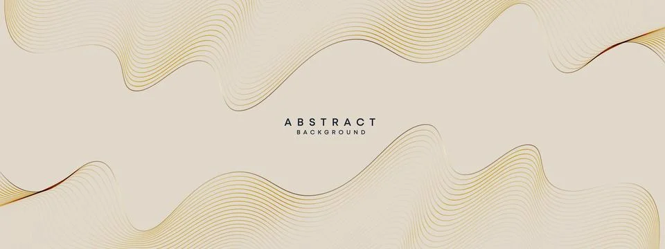 Abstract Waving Line Particle Technology Background. Glowing Wave Lines Banner Stock Illustration