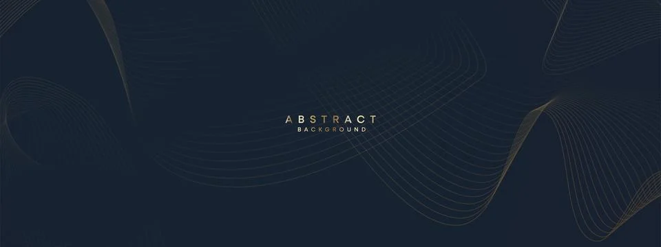 Abstract Waving Line Particle Technology Background. Glowing Wave Lines Banner Stock Illustration