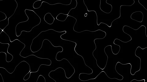 Abstract Waving lines on black Background. Looping 4k animation of an abstract Video stock 262569262