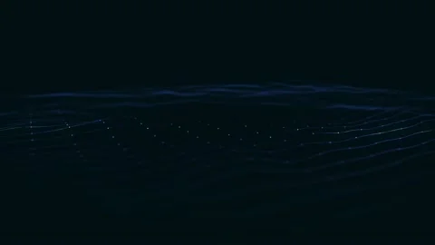 Abstract Waving Lines Fx Background Loop Stock Footage 144667829