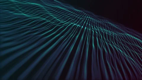 Abstract Waving Lines Fx Minimal Background Loop Stock Footage 153143770