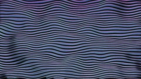 Abstract waving lines looping background animation Ilustração Stock