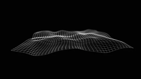 Abstract Waving Mesh Grid Fx Background Loop Stock Footage 149609108