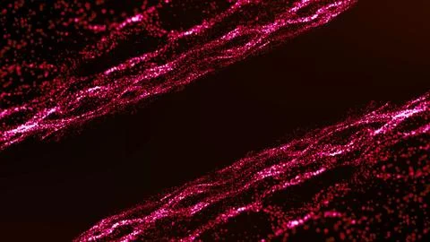Abstract Waving Particle Technology Background Design. Abstract wave moving.. 스톡 일러스트