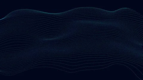 Abstract Waving Particle Technology Background Design. イラスト素材