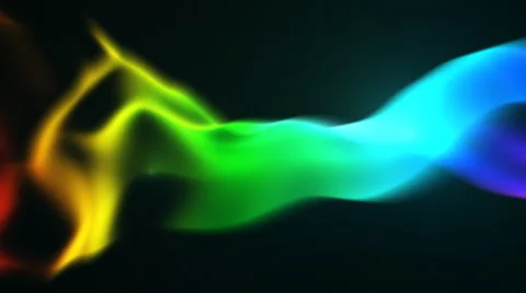 Abstract waving rainbow background HD video 1080 Stock Footage 42972859