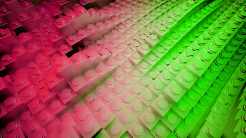 Abstract waving stripes made of tiny square shaped blocks. Design. Fluctuating Video stock 220444326