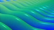 Abstract Waving Surface In Blue Color Stock Footage