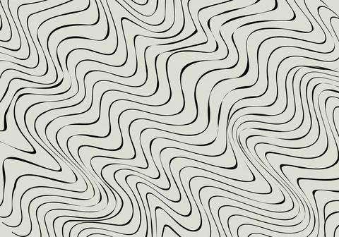 Abstract wavy 3d mesh on a white background. Geometric dynamic wave. Stock Illustration