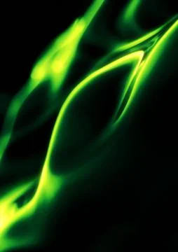 Abstract Wavy A4 Background neon green Ilustración de archivo