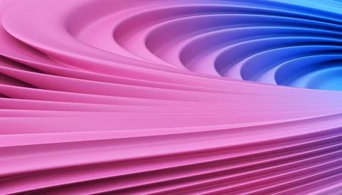 Abstract wavy background 3d with color gradient Stock Illustration