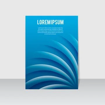 Abstract wavy background. Banner or cover layout. Mockup for poster. Modern t Stock Illustration
