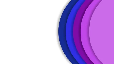 Abstract Wavy Background with Blue and Purple Gradient Curves on White. Stock Footage 339126984