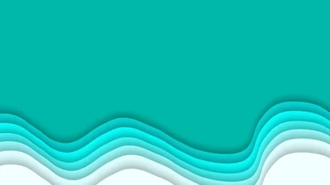 Abstract Wavy Background with Blue and White Paper Cut Layers. Stock Footage 339127250