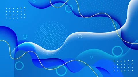Abstract wavy background in blue gradients with geometric patterns seamless 4k Stock Footage 295096796
