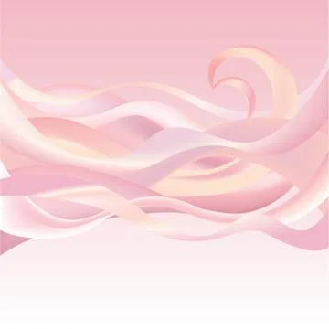 Abstract wavy background. Blurred splash wave border lines Illustrazione stock