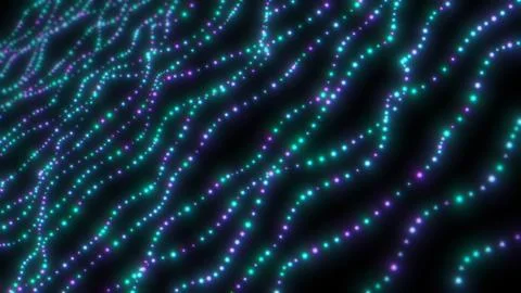 Abstract wavy background. Data flow concept illustration. Business and Stock Illustration