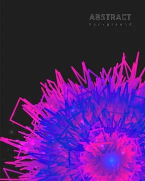 Abstract wavy background. Dynamic composition 3d form. Design template for fl Illustrazione stock