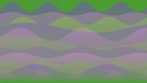 Abstract Wavy Background Featuring Purple and Green Transparent Layers with.. Stock Illustration