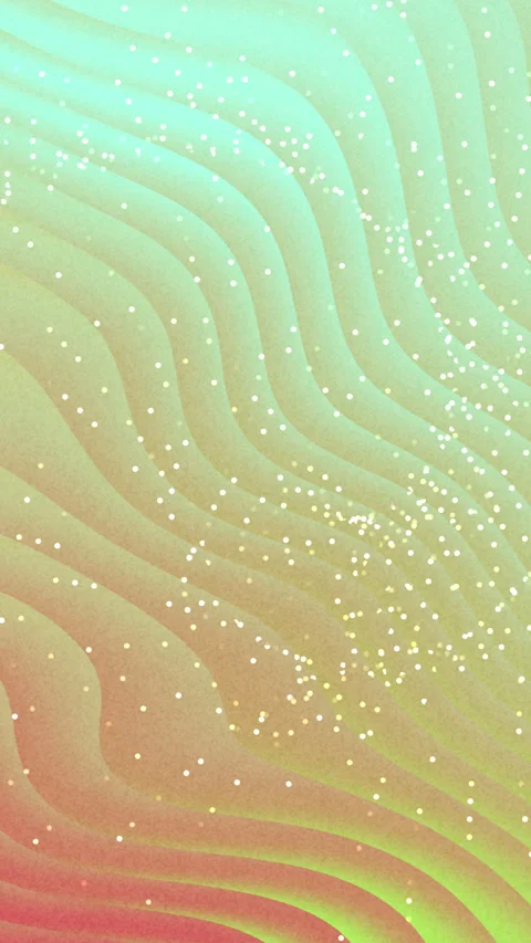 Abstract Wavy Background with Flowing Particles Animation Video stock 345988880