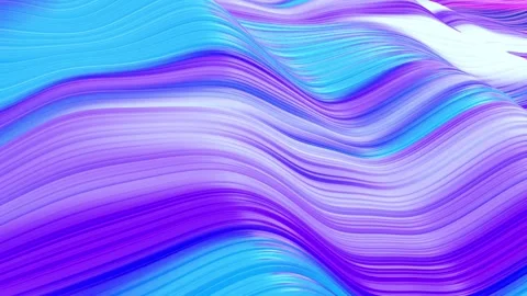 Abstract wavy background with gradient blue and purple colors motion Stock Footage 327572453