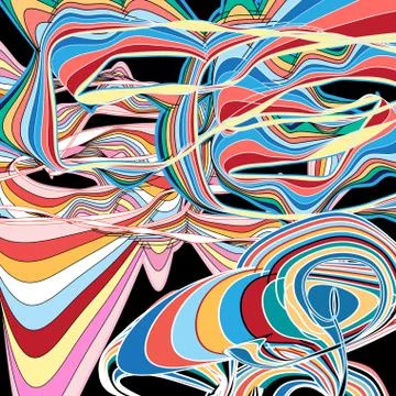 Abstract wavy background Stock Illustration