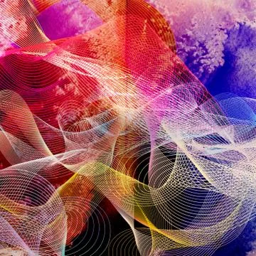 Abstract wavy background Stock Illustration