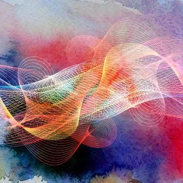 Abstract wavy background Stock Illustration